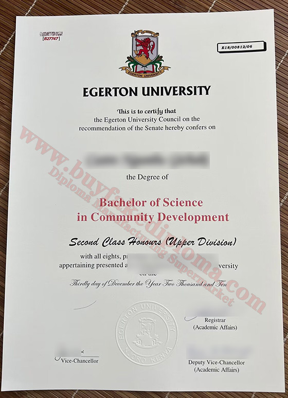 fake Egerton University degrees