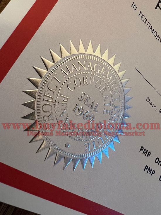 Fake PMP Certificate