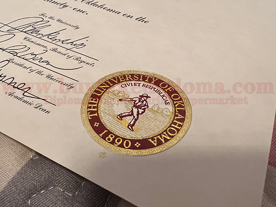 fake University of Oklahoma certificates