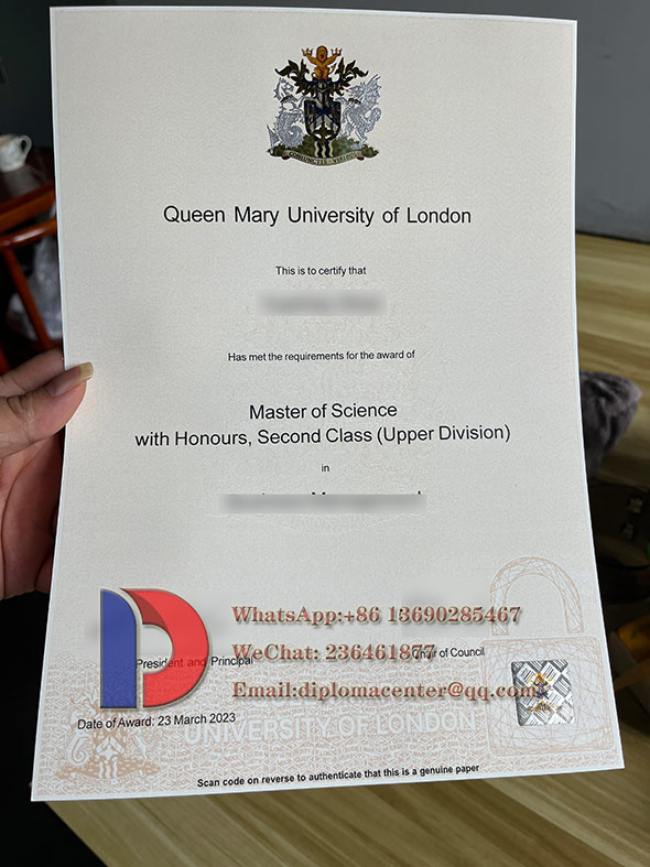 QMUL Fake Degree Certificate