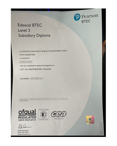 How much does it cost to buy a Fake pearson BTEC certificate?
