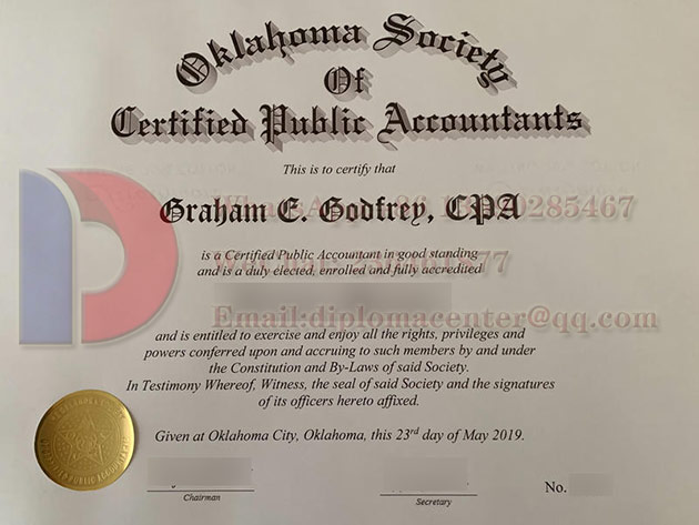 Fake CPA certificates