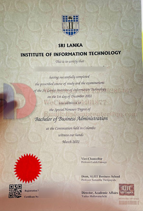 Fake SLIIT diploma certificates