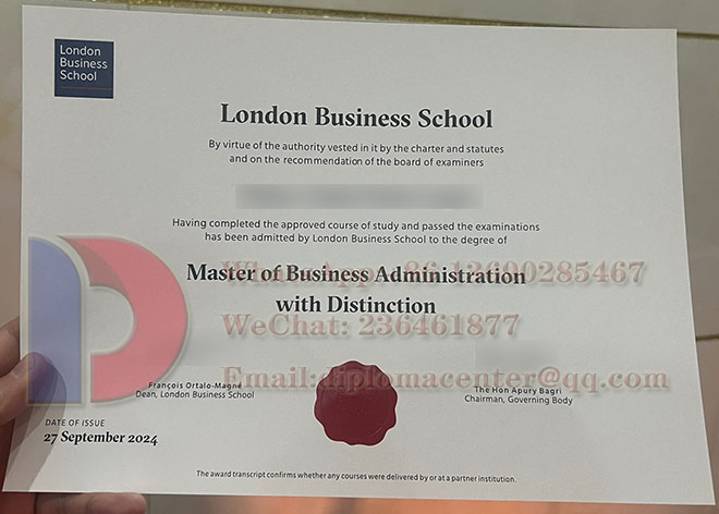 London Business School certificates