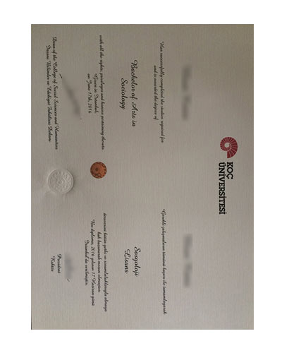 Where can I buy a Koc University Bachelor's degree Certificate