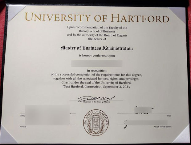 2023 MBA from the University of Hartford