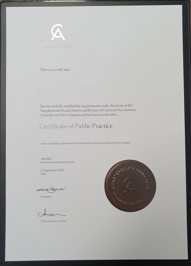 2022 Fake CA diploma certificate