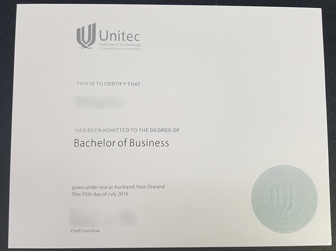 UNITEC 2016 Bachelor of Business Degree