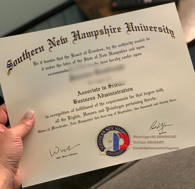 2023 Master of Business Administration Degree from Southern New Hampshire University