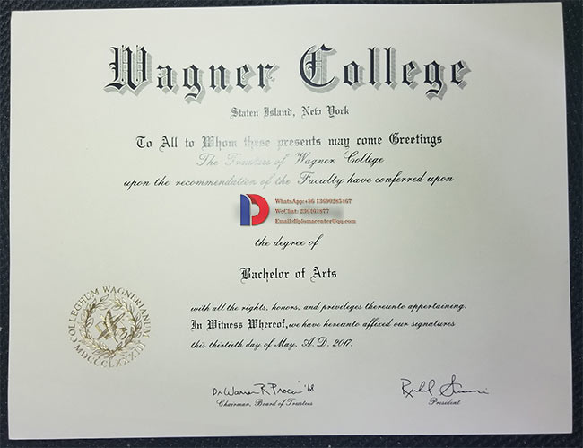 2017 Year Sample Case of Wagner College Degree