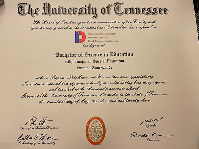Sample Case of Bachelor's Degree in Education from Tennessee University in 2023