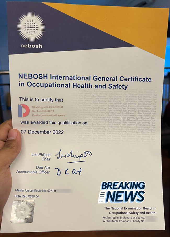 2022 NEBOSH Occupational Safety Certificate Sample