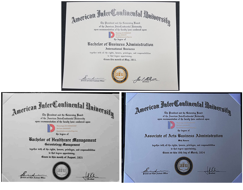 American InterContinental University Degree Sample