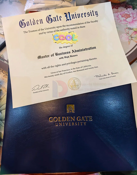 Samples Case of 2024 Degrees from Golden Gate University