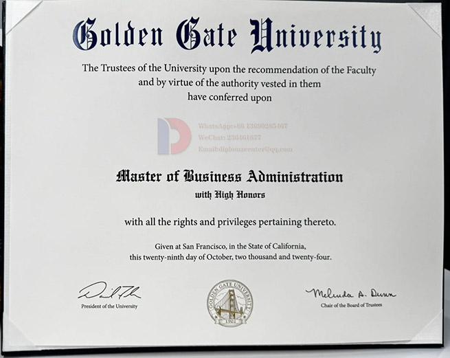 Sample Case of 2024 Degrees from Golden Gate University