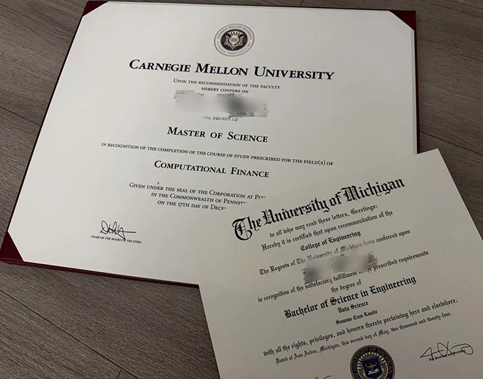 Degree sample from Carnegie Mellon University