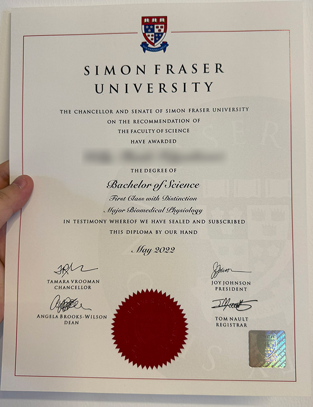 SFU 2022 Degree Sample