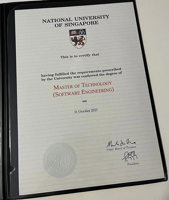 2023 NUS Degree Sample