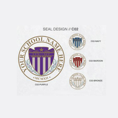 Diploma seal design icon template