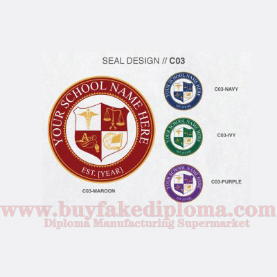 Diploma seal design icon template