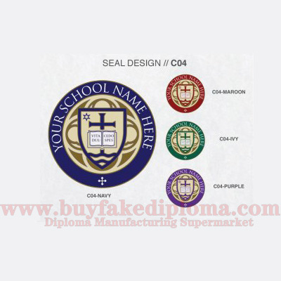 Diploma seal design icon template