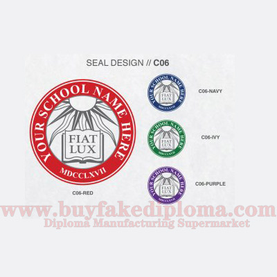 Diploma seal design icon template