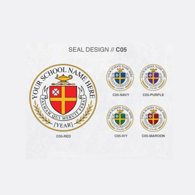 Diploma seal design icon template