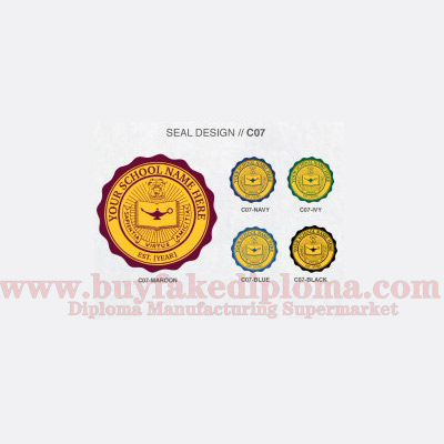 Diploma seal design icon template 17