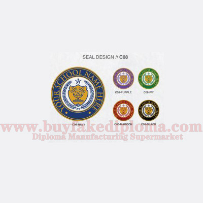 Diploma seal design icon template 18