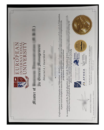 EIU Fake Degree|Buy Fake European International University Diploma Online
