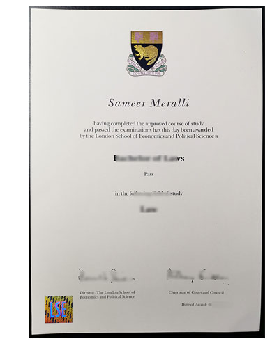 LSE Fake Diploma|LSE fake Degree Certificate Sample