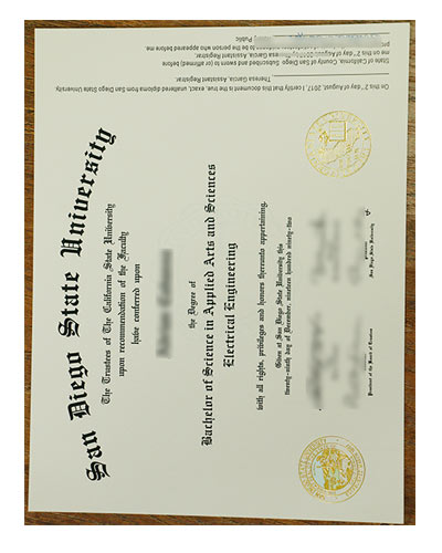 Buy SDSU Fake Degree Certificate, San Diego State University Diploma