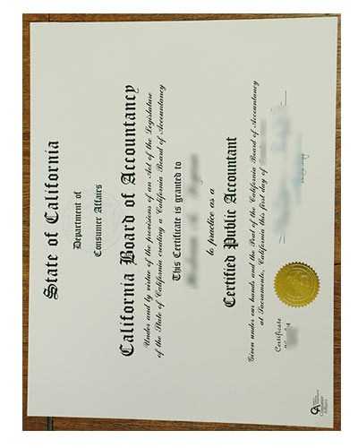 buy fake CPA Certificate|Fake California CPA certificate