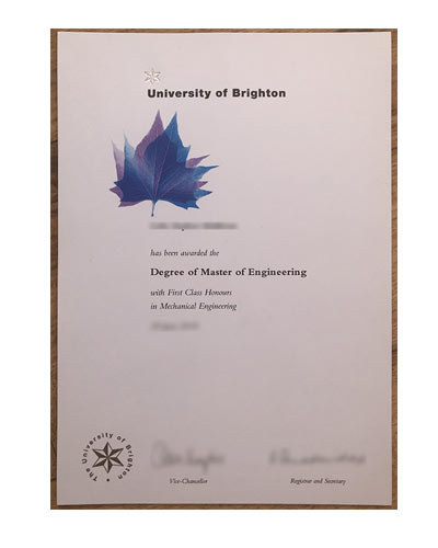 buy University of Brighton masters diploma degree Online