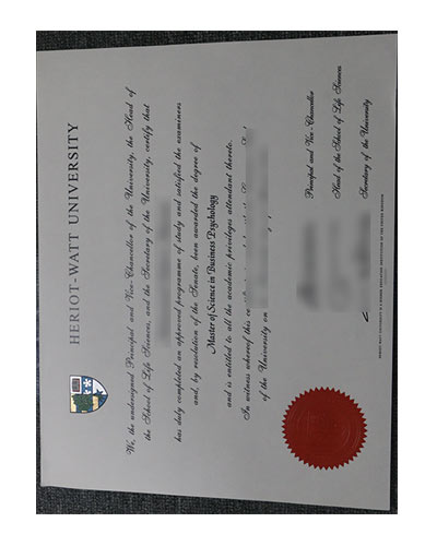 where to buy Heriot-Watt University fake degree certificate