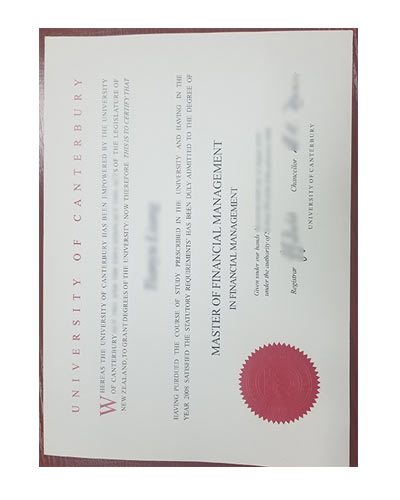University Canterbury fake degree certificate sample