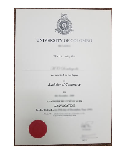Buy University of Colombo fake Degree diploma Online
