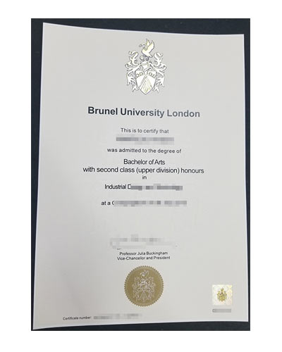 Brunel University London Fake Diploma degree sample