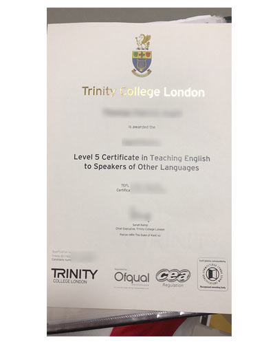 TCL Level 5 Fake Certificate in Teaching English sample