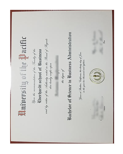 How to make fake University of the Pacific degree certificate