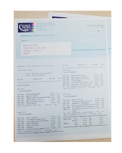 Buy Fake George Brown College Transcript Certificate Online