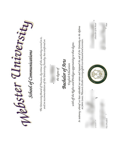 Webster University Degree Certificate|Buy Webster University Degree