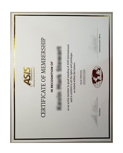 ASIS Fake Certificate|Where to buy ASIS international certificate?