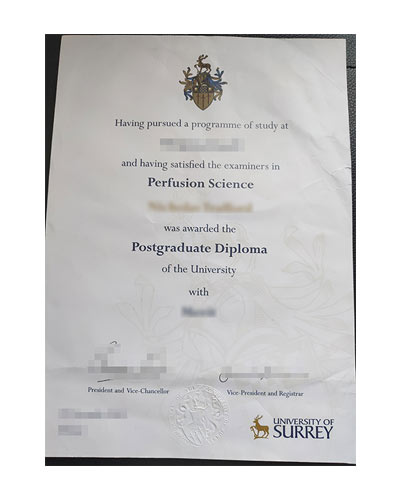 How to get a University of Surrey diploma degree certificate?