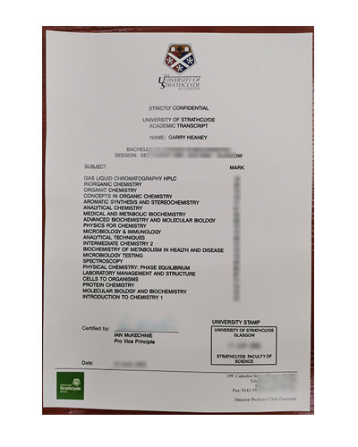 buy fake University of Strathclyde Transcript online