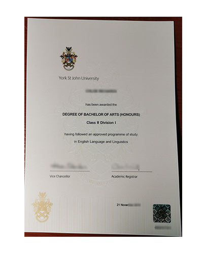 Buy Fake York St John University Diploma Online