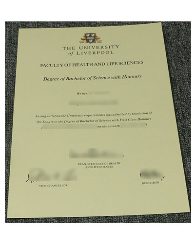 Buy University Of Liverpool diploma Degree certificate OInline