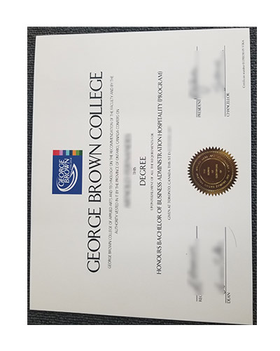 Where to buy Fake George Brown College Diploma Certificate