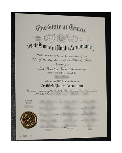 How Can Buy Texas Fake TSBPA CPA certificate Online