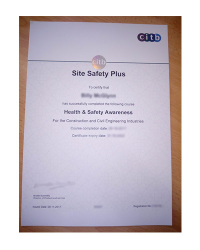 How much does it cost to buy a CITB Fake certificate?